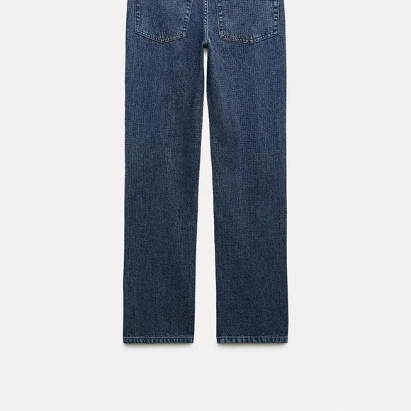 ZARA ZW COLLECTION RHINESTONE HIGH WAIST BOOTCUT BLOGGERS FAVORITE JEANS - Picture 10 of 15